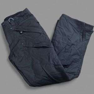 Black Insulated Snow Pants